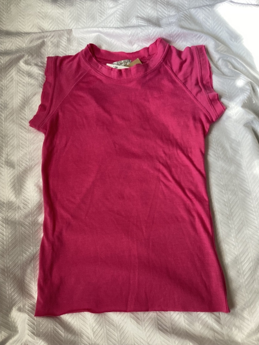 BUFFALO David Bitton Hot Pink “Baby” Tee Juniors XS / XXS New Y2K